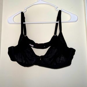 Savage Fenty Sheer Black Bra